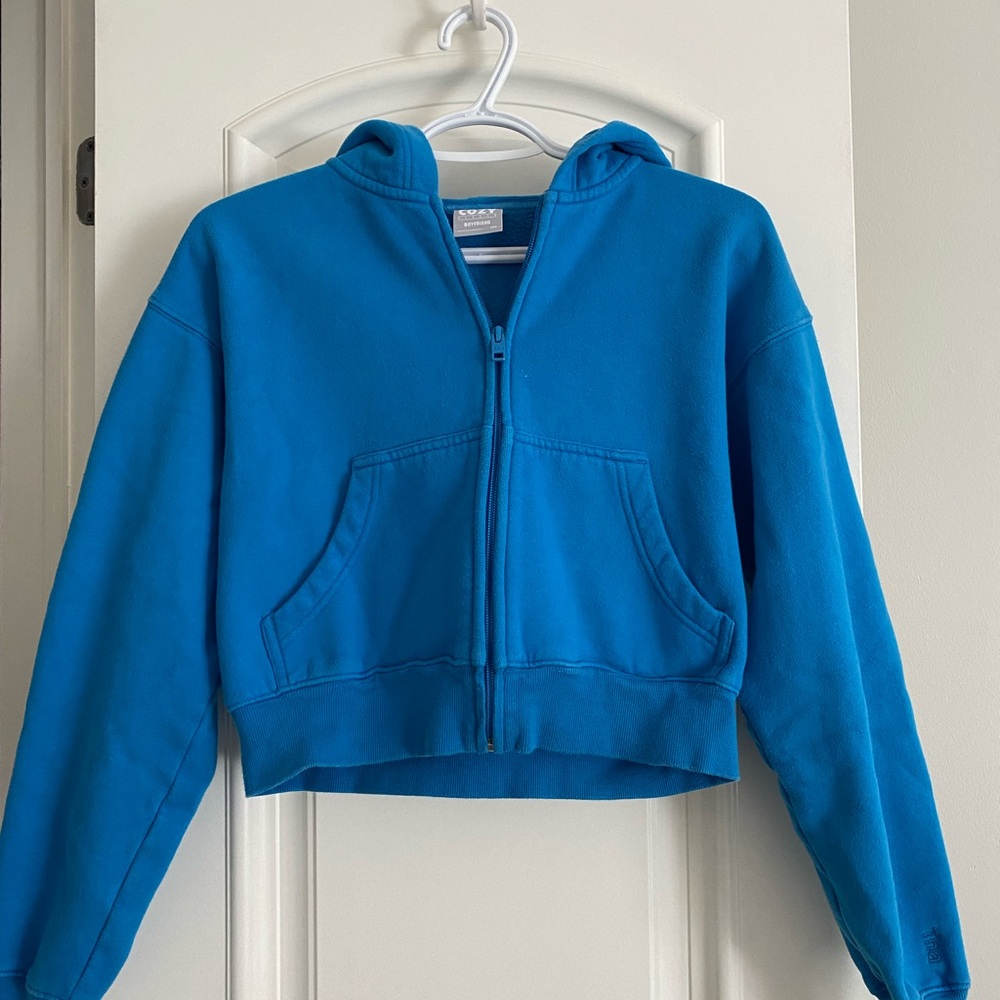 TNA Cozy Fleece Boyfriend Zip-Up 2XS